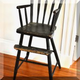 F44. Antique stenciled high chair. 